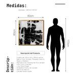 Cargar imagen en el visor de la galería, Cuadro Decorativo Abstracto Negro Arena 025 - Para Credenza

