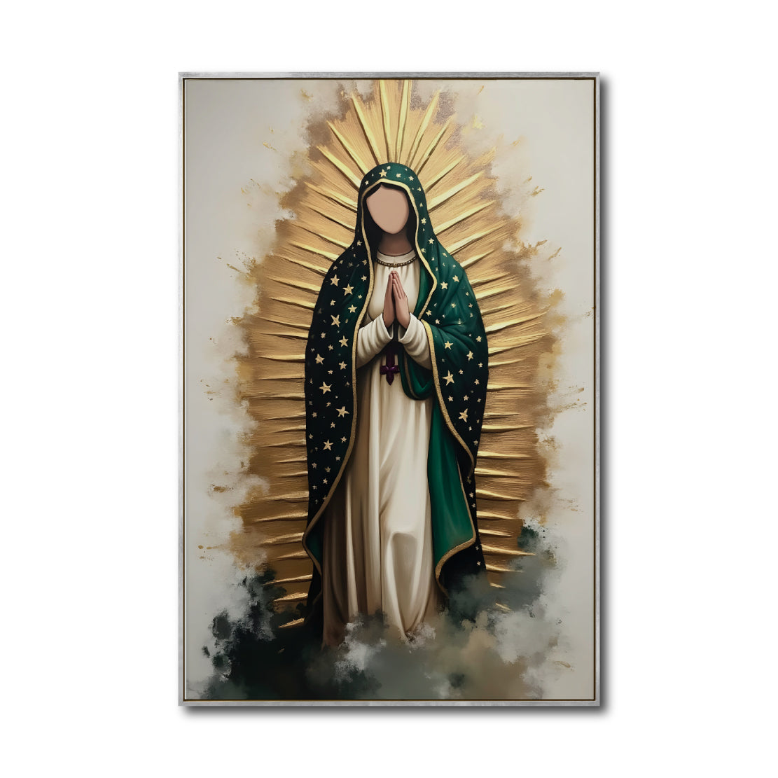 Cuadro Decorativo - Religion 025 - Virgen de Guadalupe, La Guadalupana, Arte Bíblico Abstracto