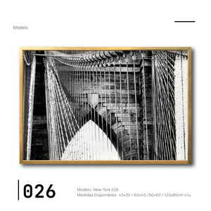 Cuadro Decorativo NY 026 - Puente de Brooklyn Nueva York