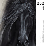 Cargar imagen en el visor de la galería, Cuadro Decorativo Abstracto Negro Arena 2-262 - Caballo Negro Arte Moderno Estilo Boho en tonos Neutros
