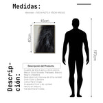 Cargar imagen en el visor de la galería, Cuadro Decorativo Abstracto Negro Arena 2-262 - Caballo Negro Arte Moderno Estilo Boho en tonos Neutros
