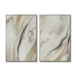 Cargar imagen en el visor de la galería, Set Cuadros Decorativos Abstracto Negro Arena 2 - 263- Diptico Moderno y Elegante Arte Minimalista Estilo Nordico en Tonos Neutros

