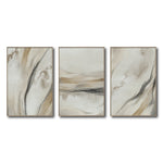 Cargar imagen en el visor de la galería, Set Cuadros Decorativos Abstracto Negro Arena 2 - 263 - Triptico Moderno y Elegante Arte Minimalista Estilo Nordico en Tonos Neutros

