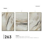 Cargar imagen en el visor de la galería, Set Cuadros Decorativos Abstracto Negro Arena 2 - 263 - Triptico Moderno y Elegante Arte Minimalista Estilo Nordico en Tonos Neutros
