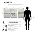 Cargar imagen en el visor de la galería, Set Cuadros Decorativos Abstract Colors 2 - 265 - Triptico Moderno y Elegante Arte Estilo Boho con Textura en Tonos Neutros
