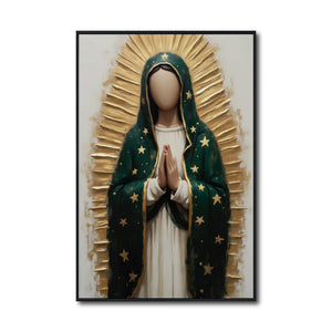 Cuadro Decorativo - Religion 026 - Virgen de Guadalupe, Arte Bíblico Abstracto