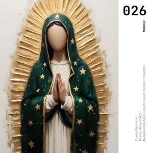 Cuadro Decorativo - Religion 026 - Virgen de Guadalupe, Arte Bíblico Abstracto