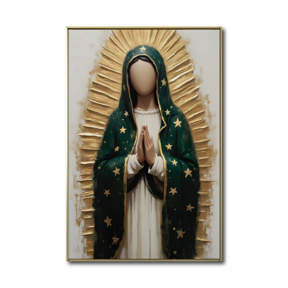 Cuadro Decorativo - Religion 026 - Virgen de Guadalupe, Arte Bíblico Abstracto