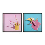 Cargar imagen en el visor de la galería, Set Cuadros Decorativos Pink 026 - Barbie &amp; Banana
