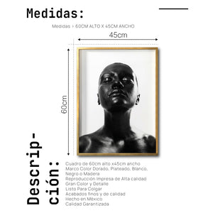 Cuadro Decorativo Black Woman 027 - Mujer Negra Africana