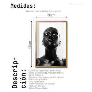 Cuadro Decorativo Black Woman 027 - Mujer Negra Africana