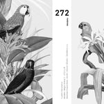 Cargar imagen en el visor de la galería, Set Cuadros Decorativos Abstracto Negro Arena 2-272 - Diptico Boceto Loros, Aves, Pericos Arte Moderno y Elegante en Blanco y Negro Estilo Nordico
