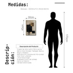 Cargar imagen en el visor de la galería, Cuadro Decorativo Abstracto Negro Arena 2-274 Arte Moderno y Elegante Estilo Nordico en Negro, Beige y Dorado Oro
