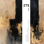 Cargar imagen en el visor de la galería, Set Cuadros Decorativos Abstracto Negro Arena 2-275 - Diptico Moderno y Elegante en Negro, Beige y Dorado Oro
