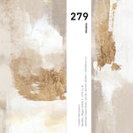 Cargar imagen en el visor de la galería, Set Cuadros Decorativos Abstracto Negro Arena 2 - 279 - Diptico Moderno y Elegante Arte Estilo Boho en Blanco, Beige y Dorado Oro
