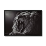 Cargar imagen en el visor de la galería, Cuadro Decorativo Fauna 027 - León Blanco y Negro
