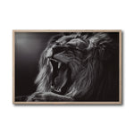 Cargar imagen en el visor de la galería, Cuadro Decorativo Fauna 027 - León Blanco y Negro
