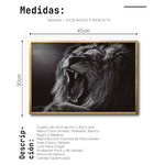 Cargar imagen en el visor de la galería, Cuadro Decorativo Fauna 027 - León Blanco y Negro
