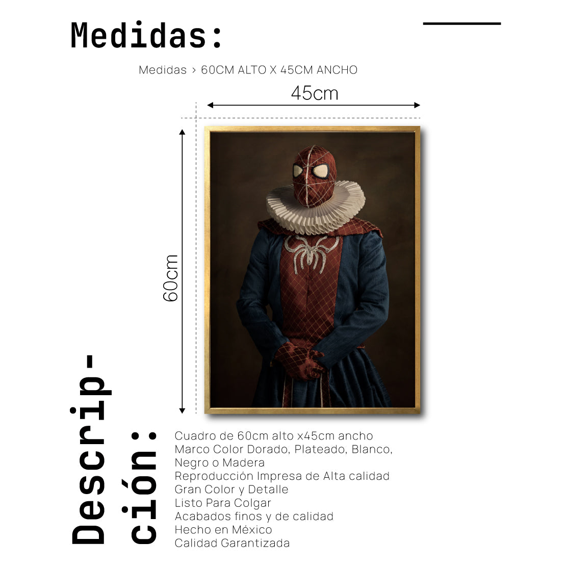 Cuadro Decorativo Personajes Época 027 Superhéroes Avengers Spiderman