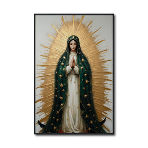 Cuadro Decorativo - Religion 027 - Virgen de Guadalupe, Arte Bíblico Abstracto