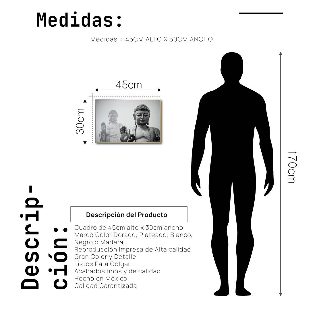 Cuadro Decorativo - Zen 027 - Buda en Meditación