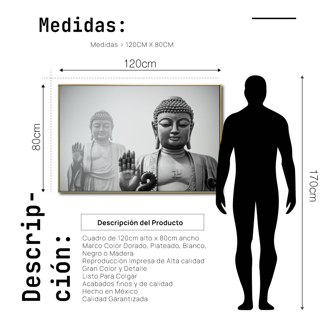 Cuadro Decorativo - Zen 027 - Buda en Meditación