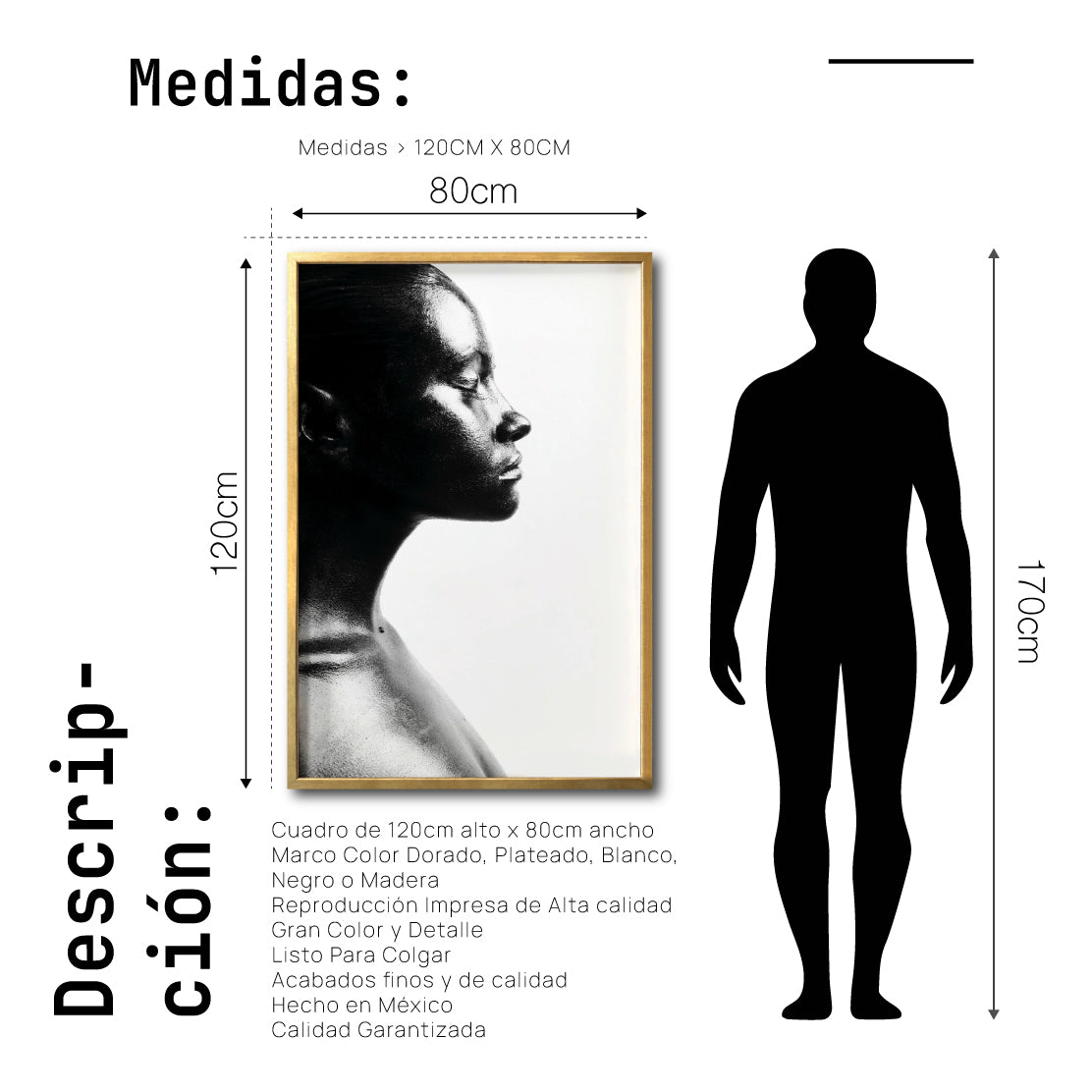 Cuadro Decorativo Black Woman 028 - Mujer Negra Africana