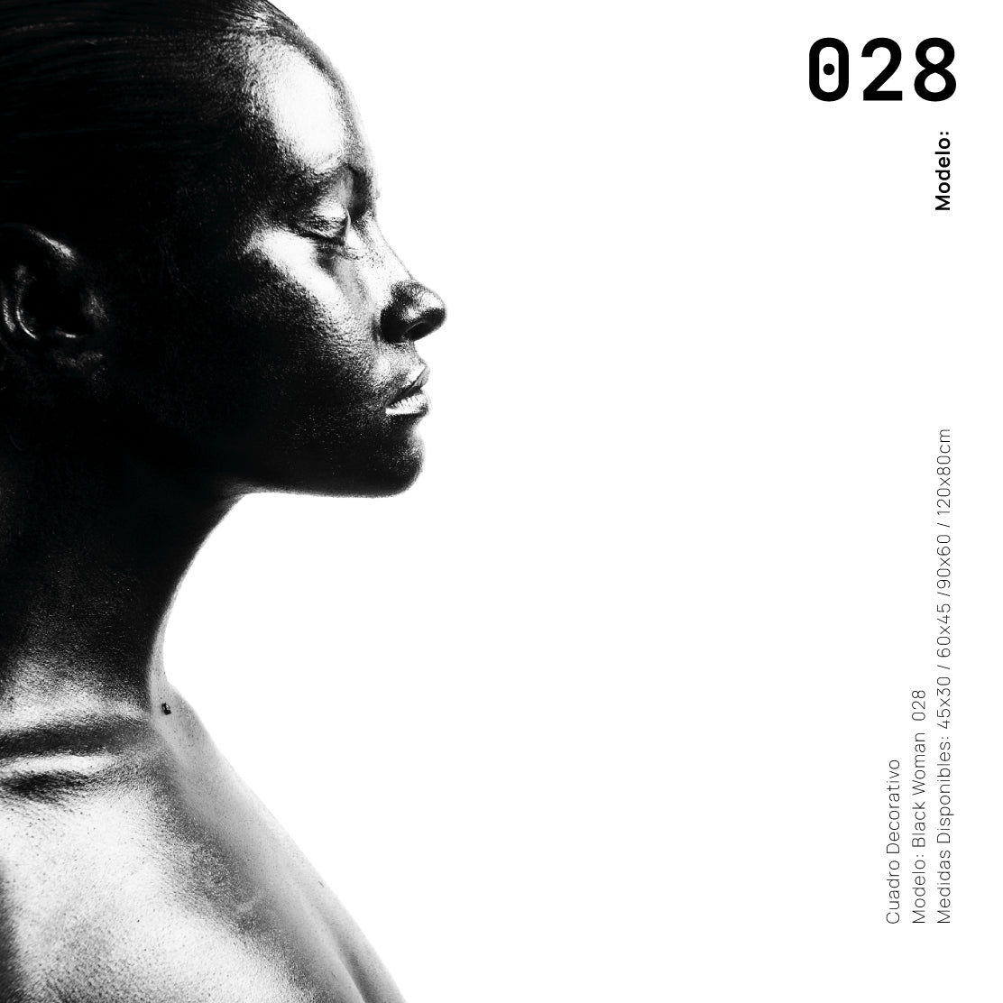 Cuadro Decorativo Black Woman 028 - Mujer Negra Africana