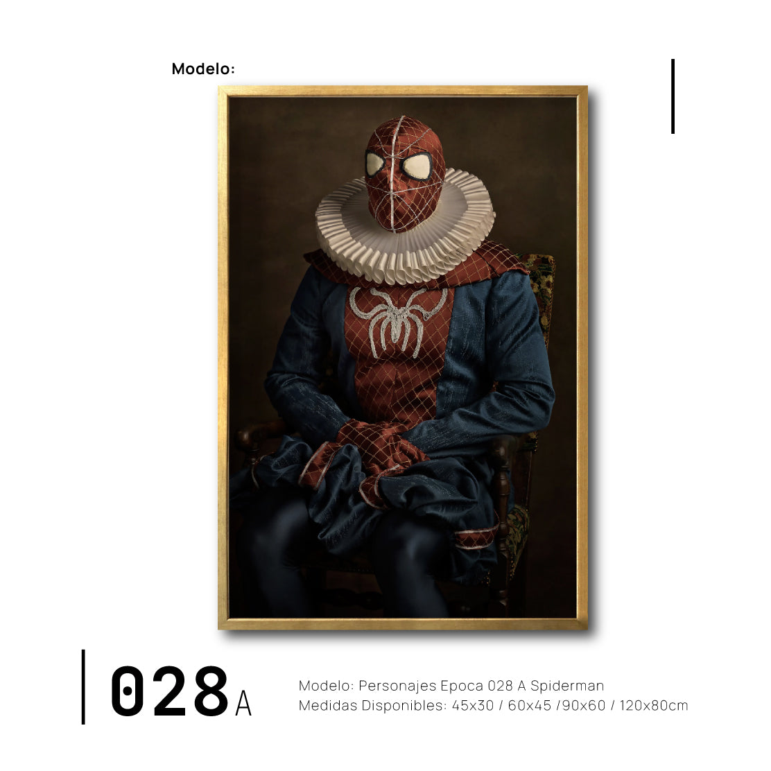 Cuadro Decorativo Personajes Época 028A Superhéroes Avengers Spiderman