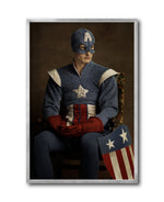 Cargar imagen en el visor de la galería, Cuadro Decorativo Personajes Época 028B Superhéroes Capitán America
