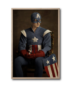 Cuadro Decorativo Personajes Época 028B Superhéroes Capitán America
