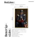 Cargar imagen en el visor de la galería, Cuadro Decorativo Personajes Época 028B Superhéroes Capitán America

