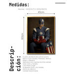 Cargar imagen en el visor de la galería, Cuadro Decorativo Personajes Época 028B Superhéroes Capitán America
