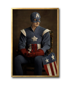 Cuadro Decorativo Personajes Época 028B Superhéroes Capitán America