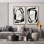 Cargar imagen en el visor de la galería, Cuadros decorativos Canvas Abstractos y Modernos para sala. Galería314. Cuadro Moderno, Minimalista y elegante. Decoración de interiores. Interiorismo. 028
