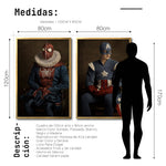 Cargar imagen en el visor de la galería, Set Cuadros Decorativos Personajes Época 028 Superhéroes Avengers Spiderman Capitán America- Díptico
