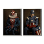 Cargar imagen en el visor de la galería, Set Cuadros Decorativos Personajes Época 028 Superhéroes Avengers Spiderman Capitán America- Díptico
