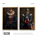 Cargar imagen en el visor de la galería, Set Cuadros Decorativos Personajes Época 028 Superhéroes Avengers Spiderman Capitán America- Díptico
