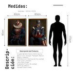 Cargar imagen en el visor de la galería, Set Cuadros Decorativos Personajes Época 028 Superhéroes Avengers Spiderman Capitán America- Díptico
