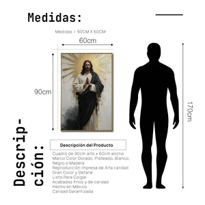 Cuadro Decorativo - Religion 028 - Jesucristo, Jesús Iluminado, Arte Cristiano Abstracto