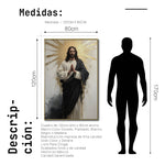 Cargar imagen en el visor de la galería, Cuadro Decorativo - Religion 028 - Jesucristo, Jesús Iluminado, Arte Cristiano Abstracto
