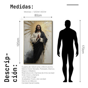 Cuadro Decorativo - Religion 028 - Jesucristo, Jesús Iluminado, Arte Cristiano Abstracto