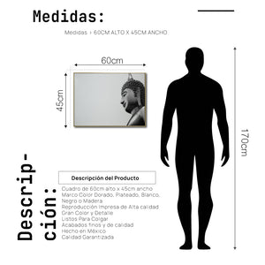 Cuadro Decorativo - Zen 028 - Escultura de Buda