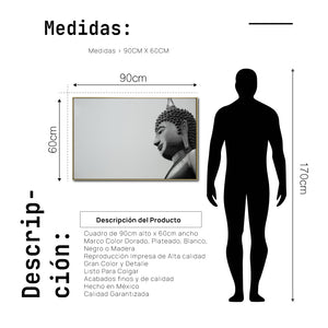 Cuadro Decorativo - Zen 028 - Escultura de Buda