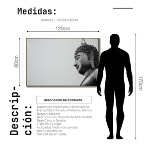Cuadro Decorativo - Zen 028 - Escultura de Buda