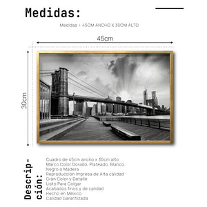 Cuadro Decorativo NY 029 - Puente de Brooklyn Nueva York