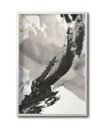 Cargar imagen en el visor de la galería, Cuadro Decorativo Abstracto Negro Arena 029c - Para Credenza
