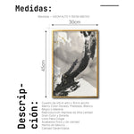 Cargar imagen en el visor de la galería, Cuadro Decorativo Abstracto Negro Arena 029c - Para Credenza
