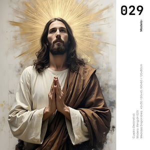 Cuadro Decorativo - Religion 029 - Jesucristo, Jesús Iluminado, Arte Cristiano Abstracto