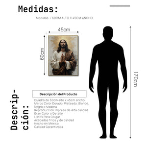 Cuadro Decorativo - Religion 029 - Jesucristo, Jesús Iluminado, Arte Cristiano Abstracto